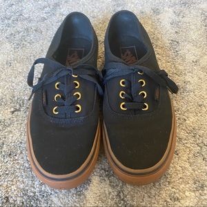 Vans Gum Authentic Lace Up Black